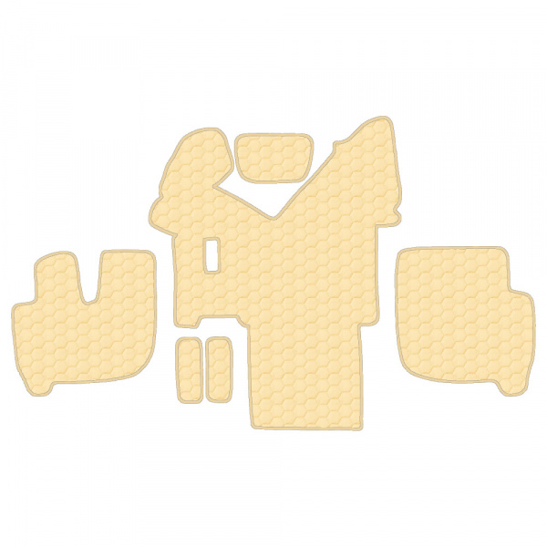 7.5 Коврики стёганные IVECO STRALIS 2013г.в. (МТ, широкая кабина, спальник)