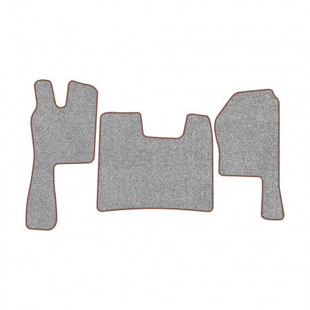 21-Коврики ворсовые SCANIA R  -(ABTC 3 коврика. АТ) (UPP-8 (Серый) кант Коричневый)