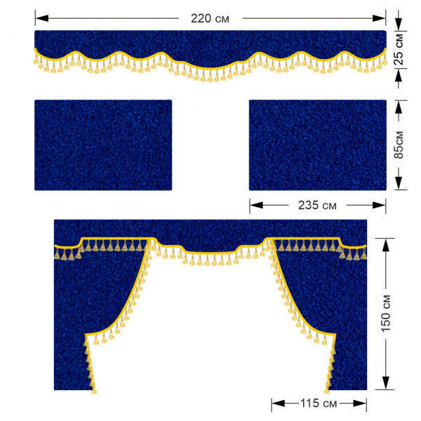 Комплект автоштор MAZ EURO (Простор)