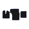 31-Коврики ворсовые MAN TGA XXL -(АВС 3 коврика. МТ) (UPP-8 (Черный) кант Синий)