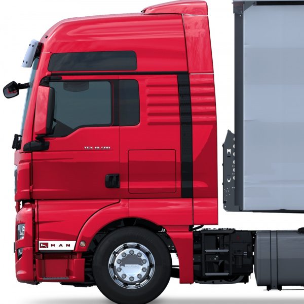 Накладки из нержавеющей стали на двери MAN NKN-34