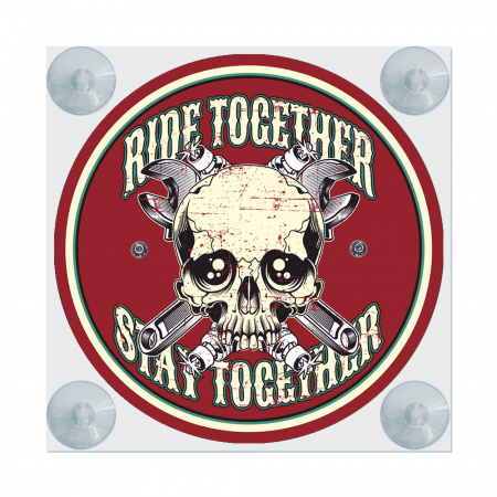Табличка светодиодная "Лайт-бокс" мини на лобовое стекло (№98 RIDE TOGETHER)
