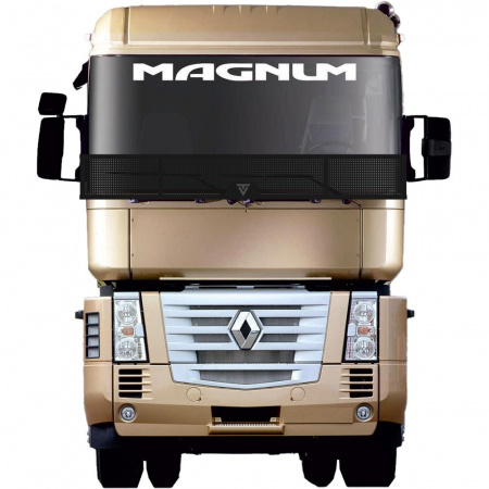 Защита лобового стекла для RENAULT MAGNUM (металл, прямые углы)