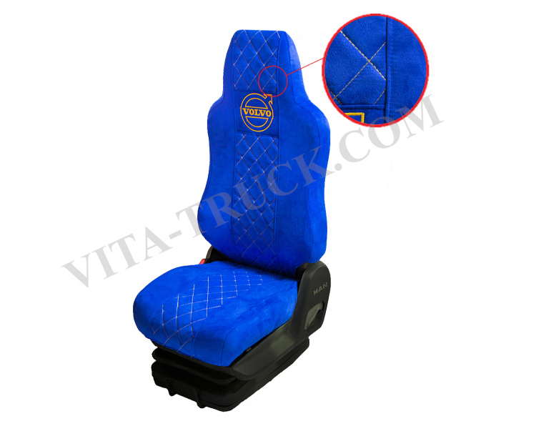 Чехол на сиденье (157) SHACMAN X6000 от 2023гв (2 ремня) 2 выс.сид, 4 подлок. Аликанте