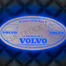 Панель на спальник Volvo Овал зеркальный RGB(750x400)