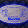 Панель на спальник SCANIA Овал зеркальный RGB(750x400)