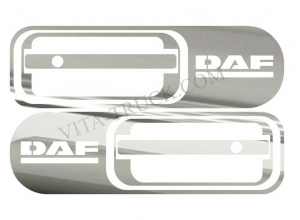 Накладки из нержавейки №7 на ручки дверей DAF XF 95, 105