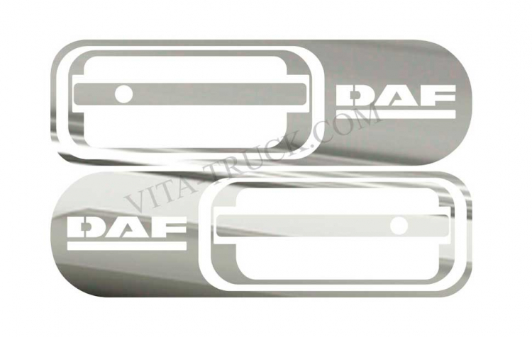 Накладки из нержавейки №7 на ручки дверей DAF XF 95, 105