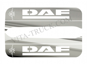 Накладки из нержавейки №6 на стойки дверей DAF XF 95, 105