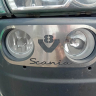 Накладки из нержавейки №66 вокруг ПТФ переднего бампера Scania 5 ser.