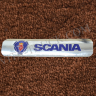 Цветной металлический шильдик на ковер Scania