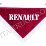 Вымпел треугольный RENAULT красный с белой бахромой 