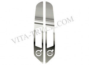 Накладка из нержавейки №38 Накладки на зеркала лого VOLVO  после 2013 г