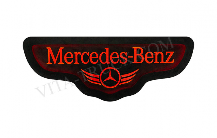 Световое замшевое панно в спальник Mercedes-Benz 24V (880*340мм) VT-SDP8834MB
