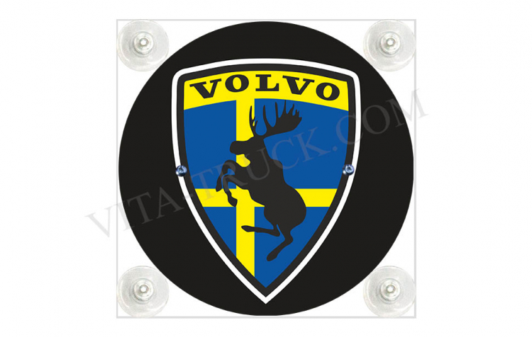 Лайт-бокс "люкс" №18 VOLVO (лось с флагом) на лобовое стекло VT-LTBX-MINI