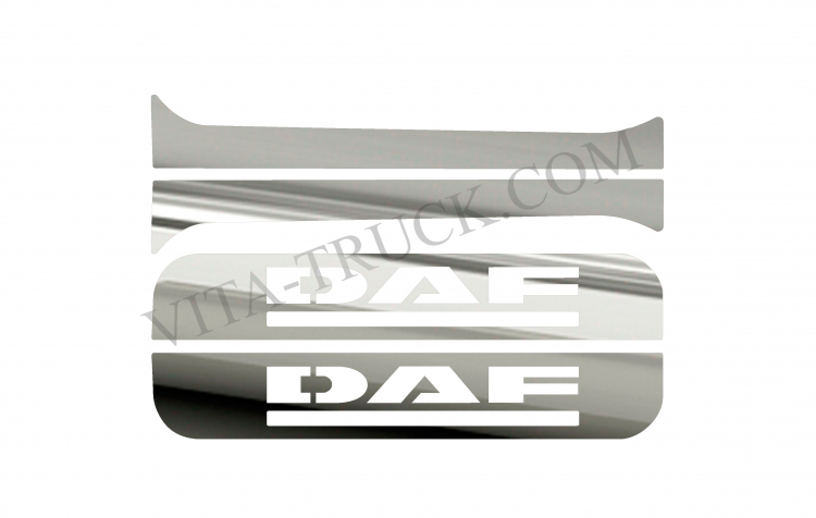 Накладка из нержавейки №48 Накладки на стойки дверей DAF XF 95-105 
