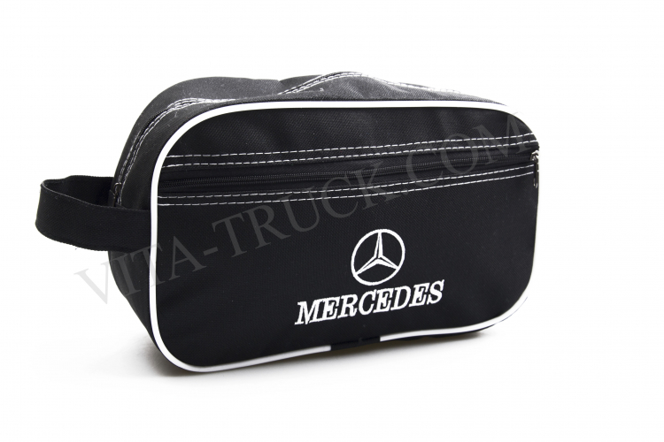 Сумка - Косметичка с вышивкой Mercedes с внутренним карманом 