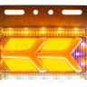 Фонарь габаритный №11 (24V, жёлтый) бегущ. LED