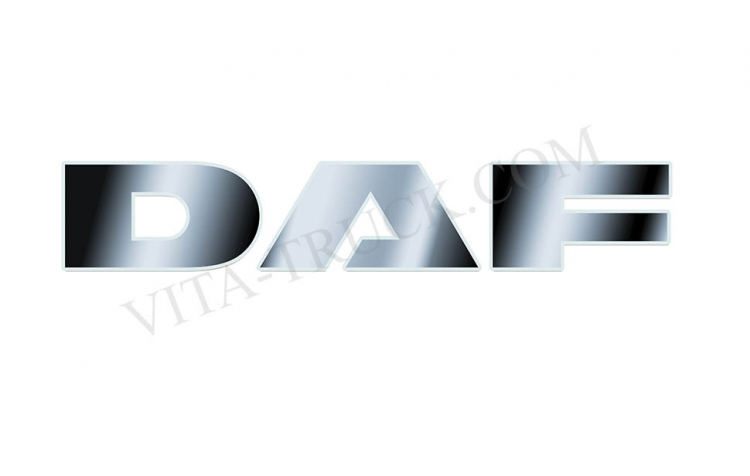 Надпись с подсветкой на капот DAF